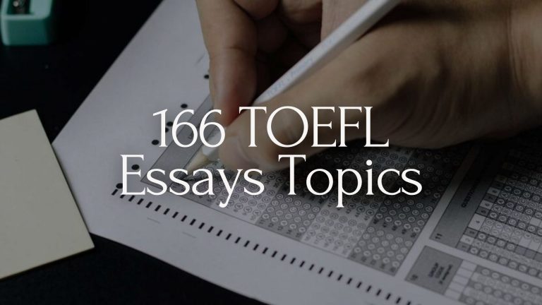 toefl essay topics with answers